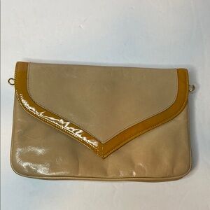 Bally Elegant Tan Leather Clutch